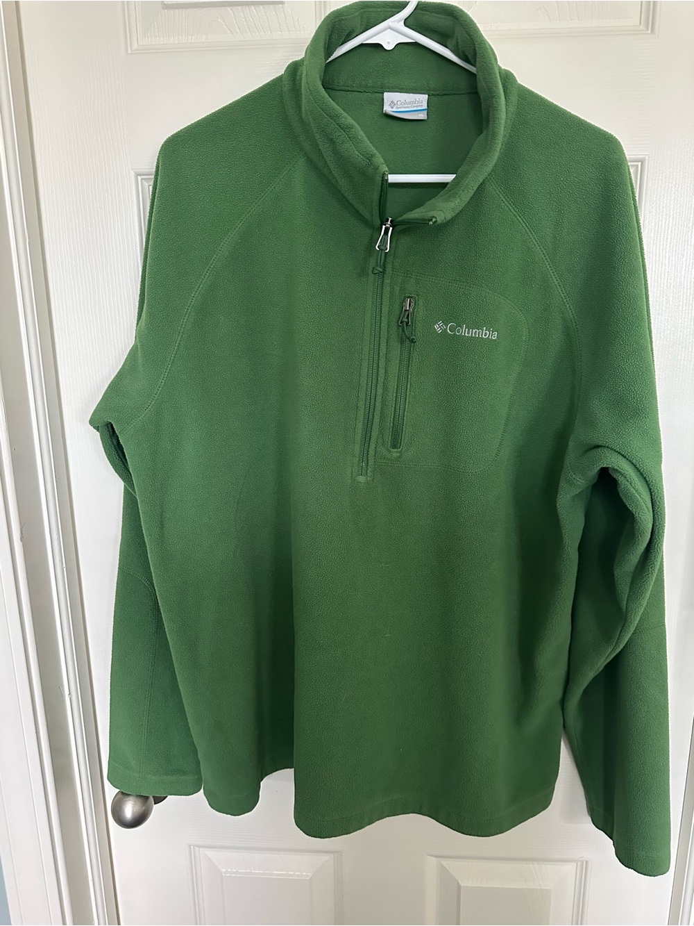 Men’s XL Columbia Green Fleece 1/4 Zip Pullover